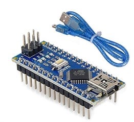 ARDUINO Nano V3.0 Mikrodenetleyici Kart (CH340 Çip - Klon - USB Kablo Hediye)
